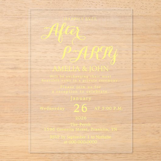  transparent wedding invitation (Recto)