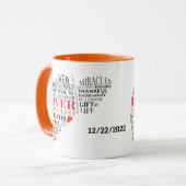 Transplant de foie personnalisé Survivant Mug de c (Devant gauche)