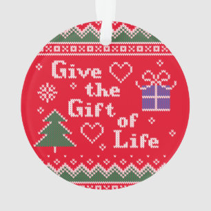 Transplant Donate Life van brei-kerstsweater Ornament