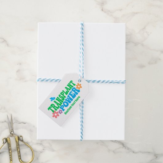 Transplant Power Retro  Cadeaulabel (Met Touw)