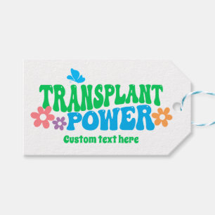 Transplant Power Retro Cadeaulabel