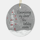 Transplant Recipient Kerstkerami Keramisch Ornament (Links)