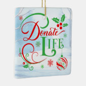  Transplant Recipient Kerstkerami Keramisch Ornament (Rechts)