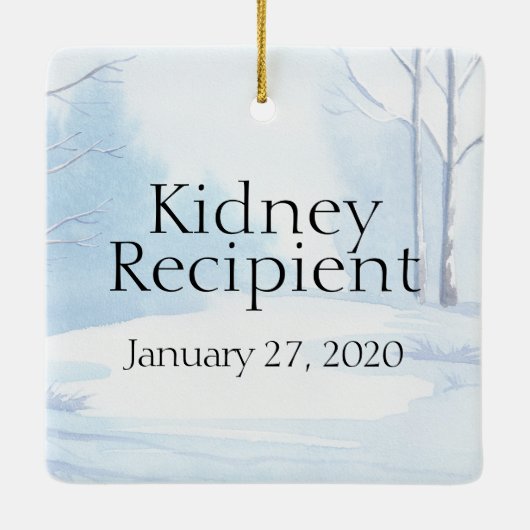  Transplant Recipient Kerstkerami Keramisch Ornament (Achterkant)