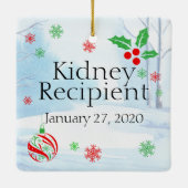  Transplant Recipient Kerstmis Keramisch Ornament (Achterkant)