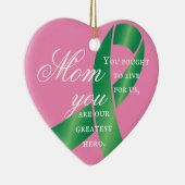 Transplant Survivor Moederdag Keramisch Ornament (Rechts)