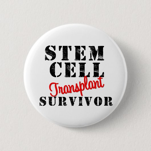 Transplant Survivor - Stem Cell Ronde Button 5,7 Cm (Voorkant)