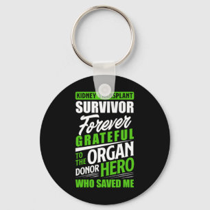 Transplantaat overlevende orgaan nierdonor ontvang sleutelhanger