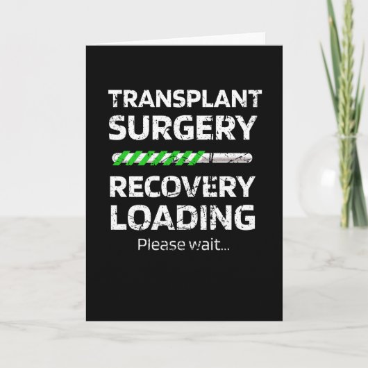 Transplantatie Surgery Recovery | Transplant Survi Kaart (Voorkant)