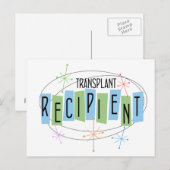 Transplantontvanger van retroflectief ontwerp briefkaart (Voorkant / Achterkant)