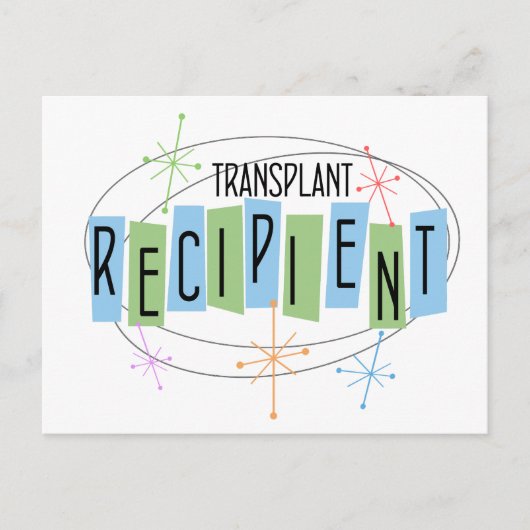 Transplantontvanger van retroflectief ontwerp briefkaart (Voorkant)