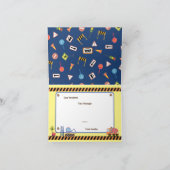 Transport Blue. Birthday Kaart (Binnen)