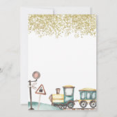 Transport Boy Invitation d'anniversaire (Dos)