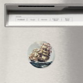  transport, Clipper verscheept in ruw Zee Magneet (Insitu (Vaatwasser))