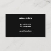 Transport des cartes de visite (Dos)