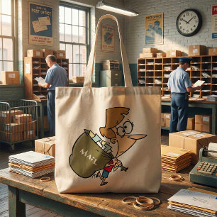 Transport d'un sac fourre-tout à sac de courrier