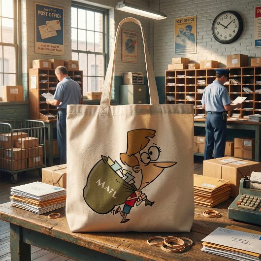 Transport d'un sac fourre-tout à sac de courrier