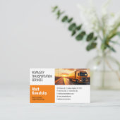 Transport et logistique | Carte de visite de camio (Debout devant)