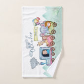 Transport ferroviaire vintage photo de l'aquarelle (Serviette à main)