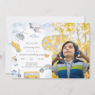 Transport Invitation Anniversaire Avec Photo