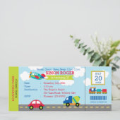 Transport Invitation Anniversaire Voiture Avion Ca (Debout devant)