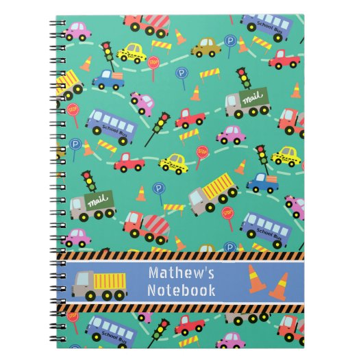 Transport Teal.  Cahier (Devant)