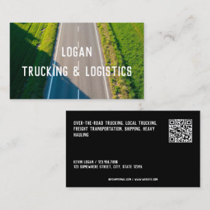 Transport Trucking Custom QR Visitekaartje