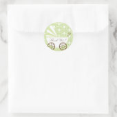 Transport vintageMerci Baby shower Sticker (Sac)