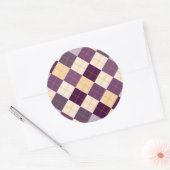 Transportachtergrond Ronde Sticker (Envelop)