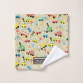 Transportation Kinder Brown. Wasdoekje Bad Handdoek (Wasdoekje)