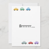 Transportauto's en vrachtwagens Boy Birthday Party Kaart (Achterkant)