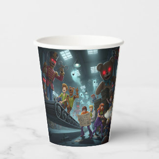 transportband-ramp papieren bekers