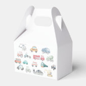 Transportdag feestdag, Labels met cadeau Bedankdoosjes (Achterkant)