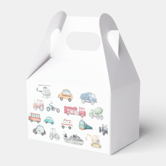 Transportdag feestdag, Labels met cadeau Bedankdoosjes (Achterkant)