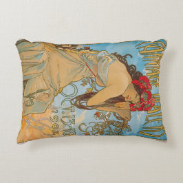 Transportdealers door Alphonse Mucha (1902) Accent Kussen