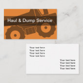 transportdumpdienst visitekaartje (Voorkant / Achterkant)