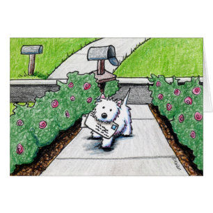 Transporteur de courrier de KiniArt Westie