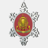 Transportkorps Tin Sneeuwvlok Ornament (Rechts)
