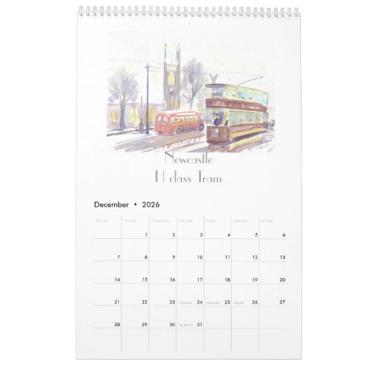 Transportkunstkalender Kalender (Dec 2026)