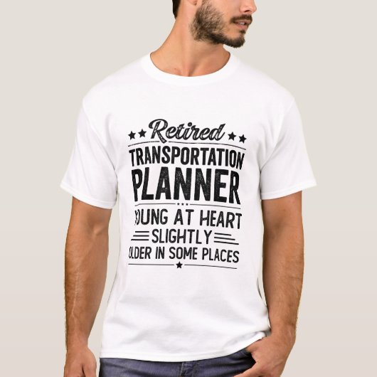 Transportplanner in ruste t-shirt (Voorkant)