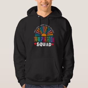 Transportteam terug naar school buschauffeur ma hoodie
