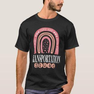 Transportteam terug naar school buschauffeur ma t-shirt