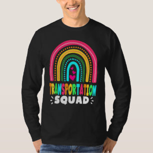 Transportteam terug naar school buschauffeur ma t-shirt