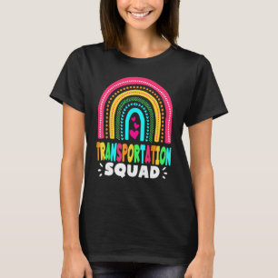 Transportteam terug naar school buschauffeur ma t-shirt