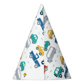 Transportthema Birthday Feesthoedjes (Achterkant)