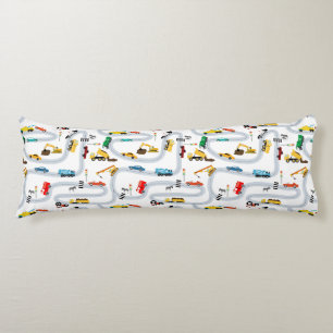 Transportvoertuigen Auto's Vrachtwagens Road Boys Lichaamskussen