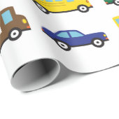 Transportvoertuigen: Kinderen Cadeaupapier (Rol Hoek)