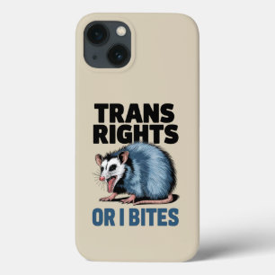 Transrechten Of Ik Bijt Homofiel Grappig Lgbtq Pri iPhone 13 Hoesje