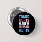 Transrechten zijn de mensenrechten ronde button 5,7 cm (Voorkant /achterkant)