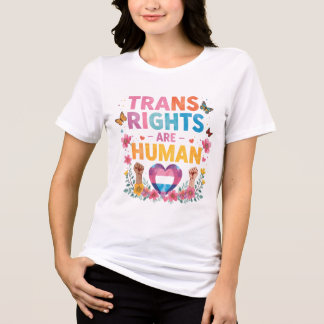 Transrechten Zijn Mensenrechten Ontwerp Tri-Blend Shirt